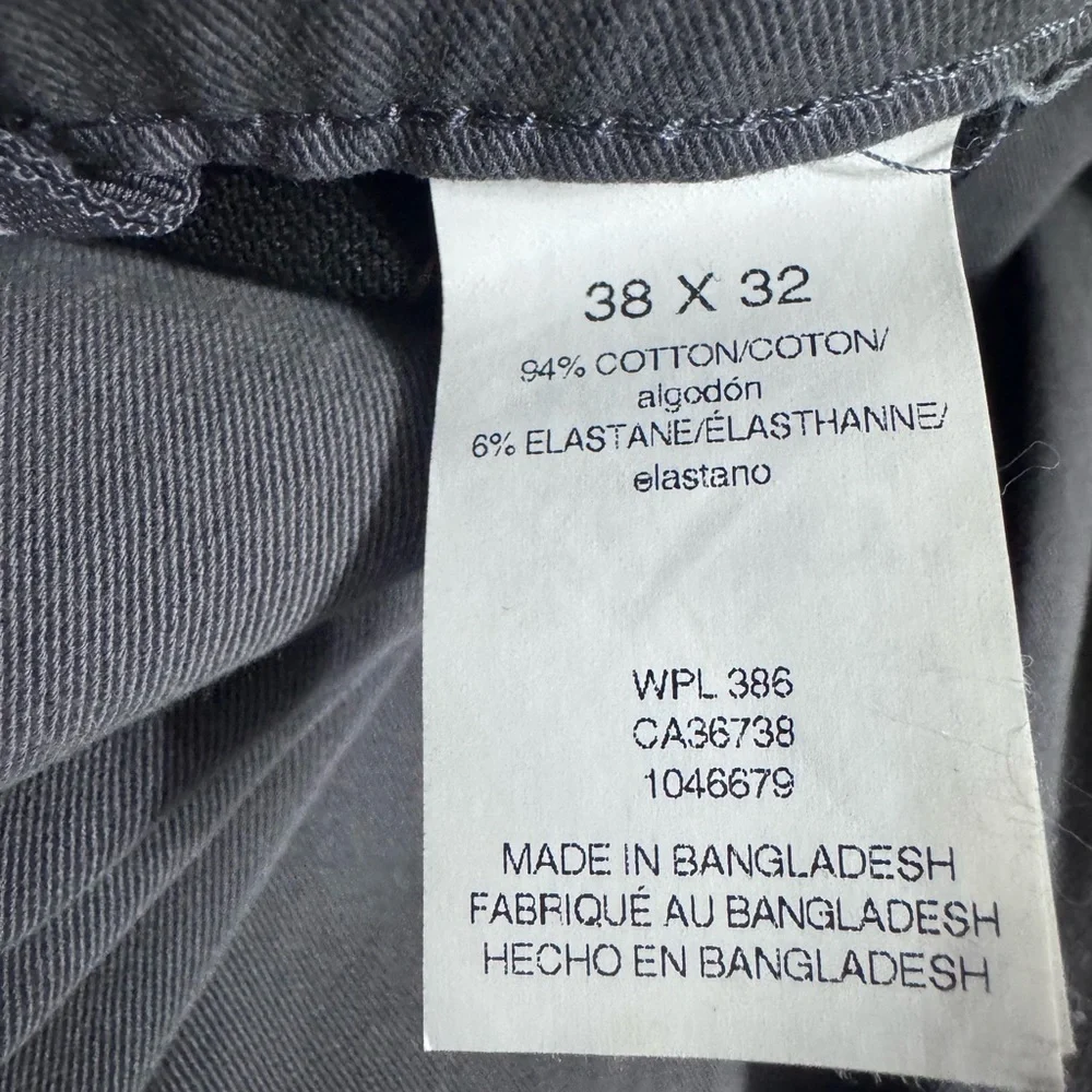 Haggar Jeans Mens 38x32 Gray City Flex Slim Straight Denim Stretch Pants J9
